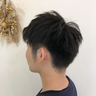 ショート カラー メンズ 【髪質改善】 梅田　聡のヘアスタイル