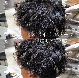パーマ メンズ 梅田中崎町メンズ 美容師ユースケのヘアスタイル