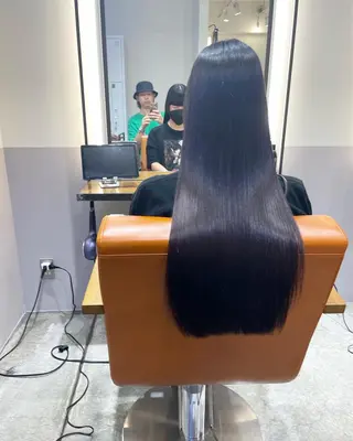 ロング 複雑履歴に対応ブリー チ無しダブルカラーのヘアスタイル