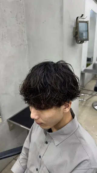 パーマ メンズ 田中 辰弥のヘアスタイル