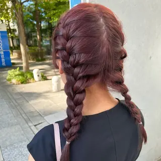 セミロング カラー ᴋᴀɴᴀ 🎀のヘアスタイル