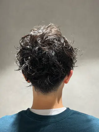 ショート パーマ メンズ 小松 真唯子のヘアスタイル