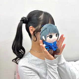 ロング ヘアアレンジ ヘアメ🎀推しカラー 🥣横浜/しほ🧸のヘアスタイル