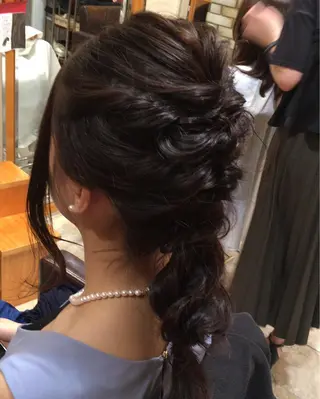 セミロング ロング ヘアアレンジ G LUX 清水のマツエク・マツパデザイン