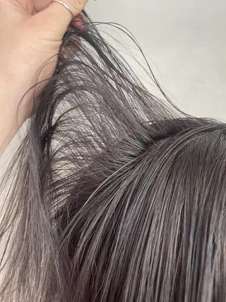 セミロング カラー 色落ちまでキレイに！ ！女性サロンのヘアスタイル