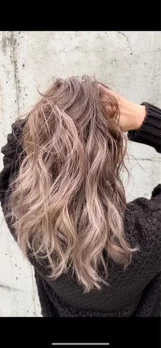 ロング カラー パーマ ヘアアレンジ メンズ ネイル マツエク・マツパ レイヤー/顔周り 韓国ヘア森田和貴のヘアスタイル