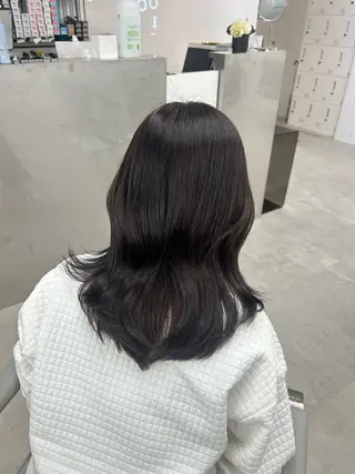 ミディアム カラー ♡透明感/艶カラー /haruka♡のヘアスタイル