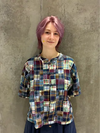 ショート カラー 篠江 廉のヘアスタイル