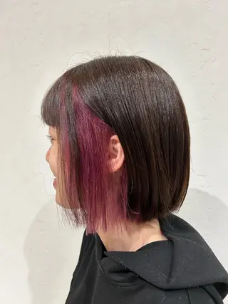 ミディアム カラー 🍒中川葵久美🍒 レイヤー/メンズのヘアスタイル