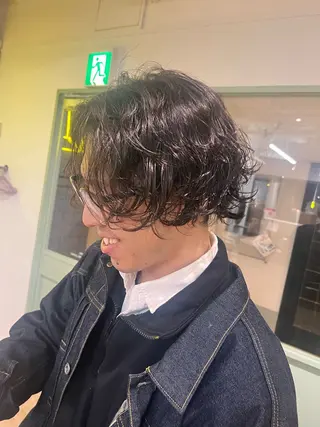 パーマ メンズ パーマ/縮毛矯正/ LUVISM佐藤里咲のヘアスタイル