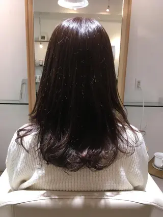 ロング カラー 安永 涼のヘアスタイル
