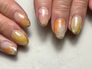 ネイル 自爪育成 warm AZUKI-アヅキ-のネイルデザイン