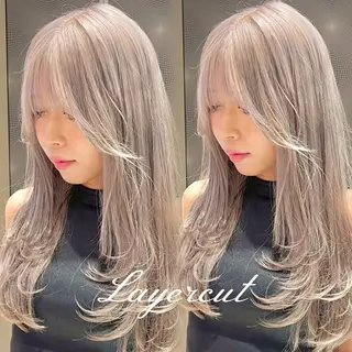 ロング HINA 仙台/ レイヤー/縮毛矯正のヘアスタイル