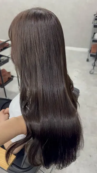 ロング カラー 赤み無し柔らかカラー 【梅田】madokaのヘアスタイル