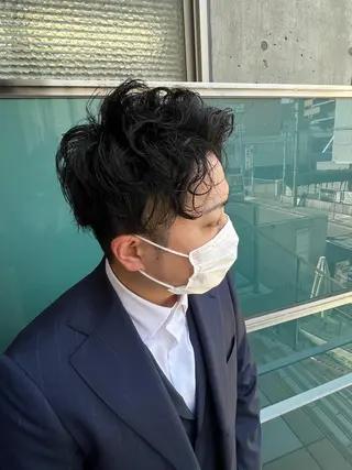 ショート カラー パーマ ヘアアレンジ メンズ キッズ ネイル マツエク・マツパ アイブロウ 久木原 ゆりのヘアスタイル