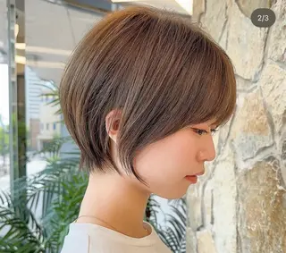 ショート 梶 久菜乃のヘアスタイル