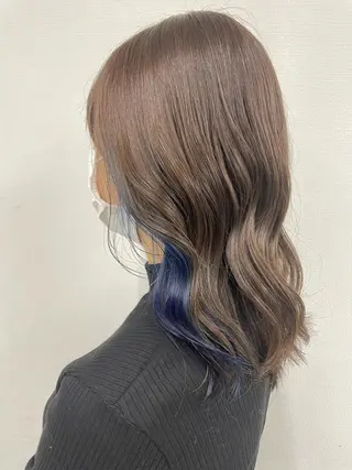 カラー 透明感♡くすみカラー shiori/小岩のヘアスタイル