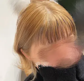 ミディアム 𝒇𝒍𝒂𝒕/ 𝐇𝐈𝐍𝐀のヘアスタイル