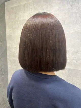 ミディアム カラー 紫音 cutwells郡山のヘアスタイル