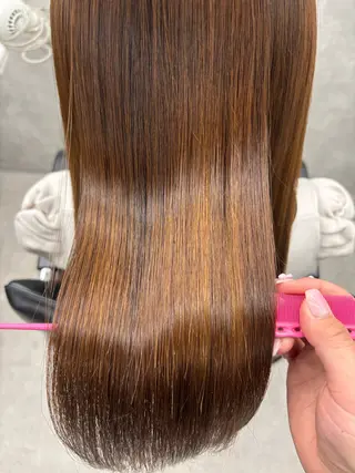 ロング カラー すぐ巻ける縮毛矯正 🍀勝倉　麗のヘアスタイル