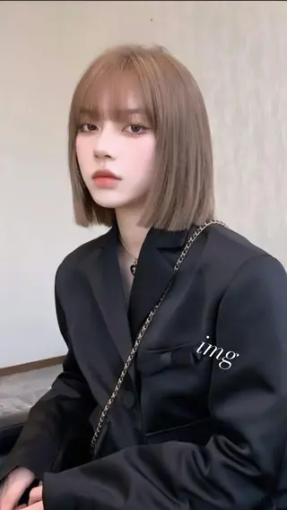 ミディアム カラー 🌿レイヤー/ブリー チ/🌿‬JINのヘアスタイル