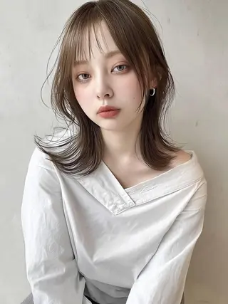 セミロング 🎀透明感カラー/ yuka🎀のヘアスタイル