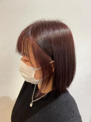 ミディアム 西能 心音のヘアスタイル