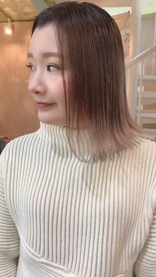 ミディアム カラー ヘアアレンジ nico【代表】 市川　拓也のヘアスタイル