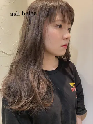 ロング カラー 透明感カラー👑 井上美乃里のヘアスタイル