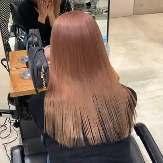 セミロング カラー れい🫧 ハイトーン特化のヘアスタイル