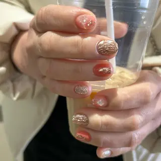 ネイル パラあり！フィルイン 美フォルムのネイルデザイン