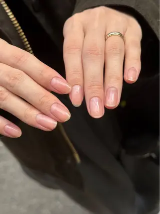 ネイル なんば堀江/育爪施術 ニュアンス✻Kaphのネイルデザイン