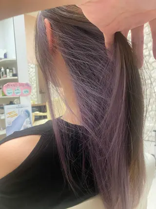 ロング カラー 沼田 孝志のヘアスタイル