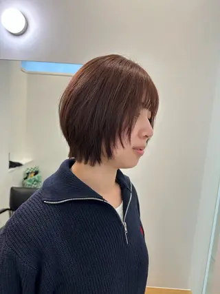 ショート カラー レイヤー/ナチュラル 💐nao.のヘアスタイル