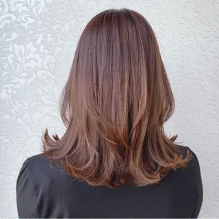ミディアム 顔周りカット/透明感 カラー🤍大塚蛍のヘアスタイル