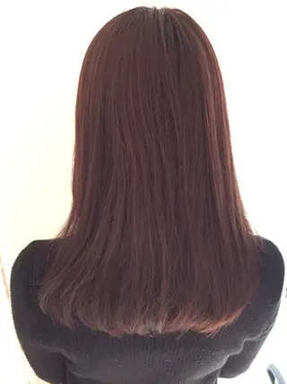 セミロング カラー ヘアアレンジ シールエクステ／豊中 吉田孝司のヘアスタイル