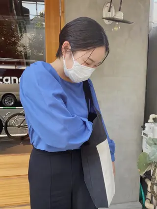ショート ヘアアレンジ ニュアンスヘア🌔 nanakoのヘアスタイル
