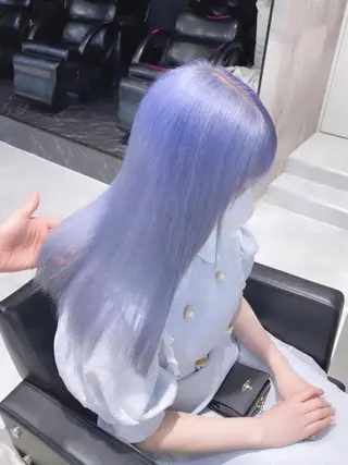 ロング カラー パーマ ヘアアレンジ メンズ キッズ ネイル マツエク・マツパ アイブロウ 💖オタク美容師 ꒰ঌ♡モモ♡໒꒱のヘアスタイル