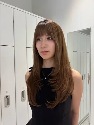 ロング 艶髪໒꒱／透明感 カラー🍀_そら🪽のヘアスタイル