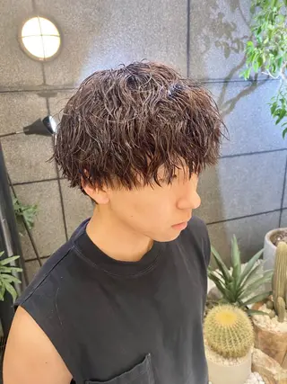 パーマ メンズ 酸スト/フェザー パーマ/三谷海斗のヘアスタイル