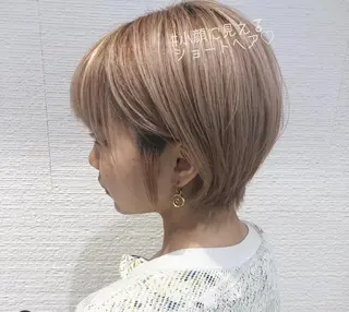 ショート カラー 三鷹で1番ショート ボブをカットする新谷のヘアスタイル