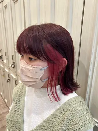 セミロング 梅田美容室/ ウルフカットのヘアスタイル