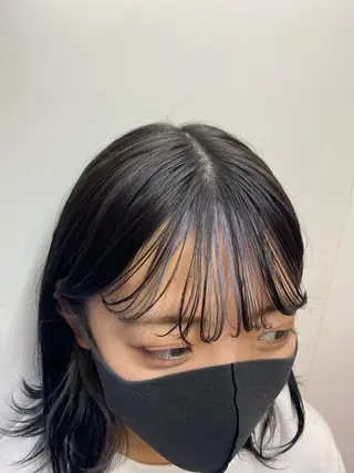 セミロング カラー stylist トモヤのヘアスタイル