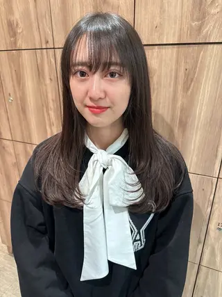 ミディアム 縮毛矯正/髪質改善/ 石橋代智のヘアスタイル