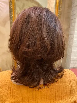ミディアム sakamoto sayaのヘアスタイル