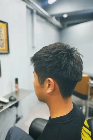 ショート メンズ 池袋メンズパーマ フェード純平のヘアスタイル