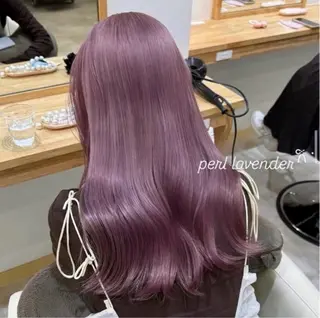 セミロング カラー ミルキーな暖色 🩰 girly ♡ ノアのヘアスタイル
