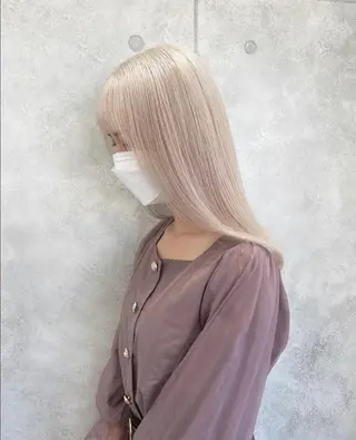 ミディアム カラー パーマ ヘアアレンジ ネイル マツエク・マツパ アイブロウ カラー特化サロン大阪 ルービック江坂/新城のヘアスタイル