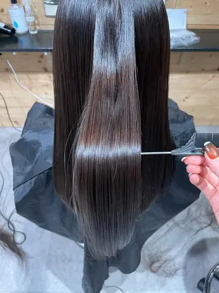 セミロング カラー 🪞韓国🤍大人っぽ 艶髪🤍FRUITSのヘアスタイル