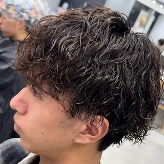 ミディアム パーマ ヘアアレンジ メンズ fifth 石川 凪のヘアスタイル